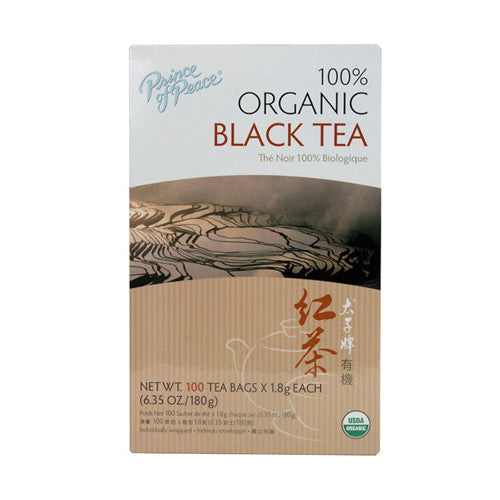 Prince Of Peace 100% Organic Black Tea Bags - 100 Ea